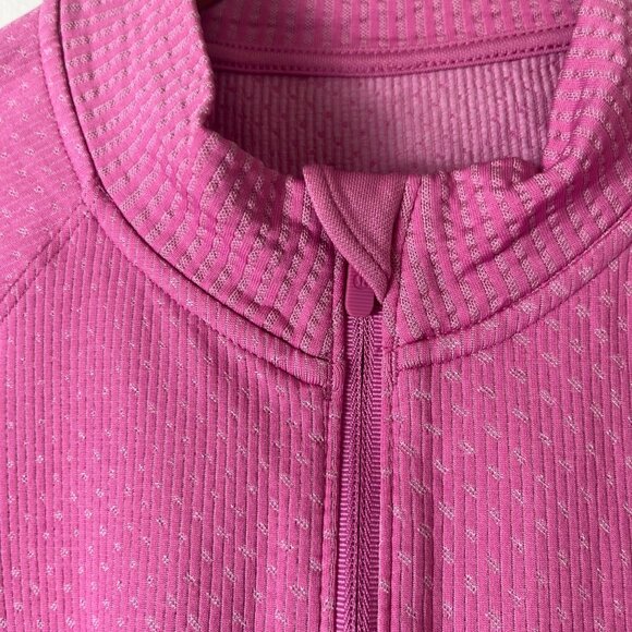 Lululemon Athletic Rest Less Cropped 1/2 Zip Pullover Pink Women’s Size 10 - Picture 7 of 9